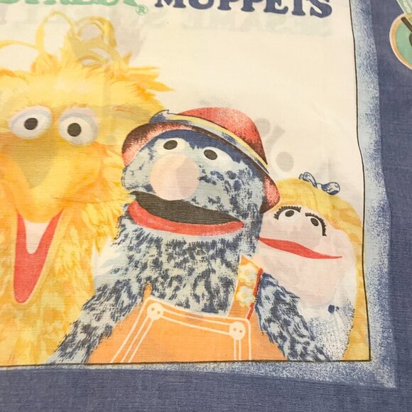 Vintage Sesame Street Muppets Pillowcase Big Bird Count Grover Miss Piggy - Picture 13 of 16